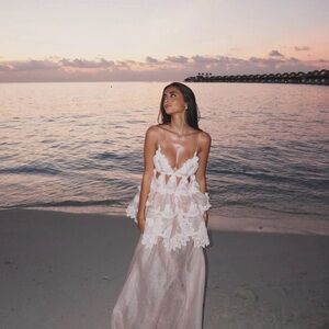 Zimmermann Crush Tiered Lace Dress - NWT- AU3/US10